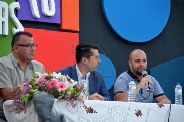 El edil Ramos pregona las fiestas del Carmen de La Medianía (Foto Francisco Javier Santana)